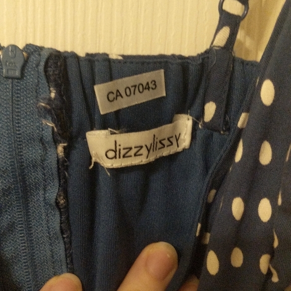 DizzyLissy blue polkadot dress - Picture 2 of 2